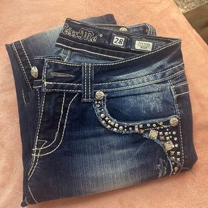 Miss me jeans boot cut blind pockets front and back